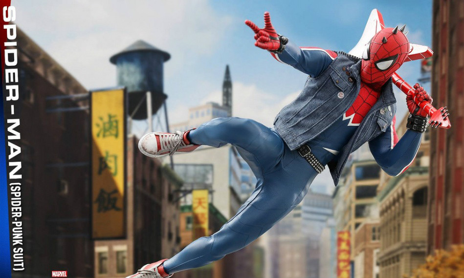 Hot Toys《漫威蜘蛛侠》蜘蛛侠 (Spider-Punk Suit) 1/6 比例人偶作品