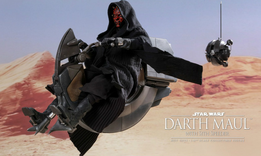 Hot Toys《星球大战》达斯·魔＆Sith Speeder 1/6 比例人偶作品