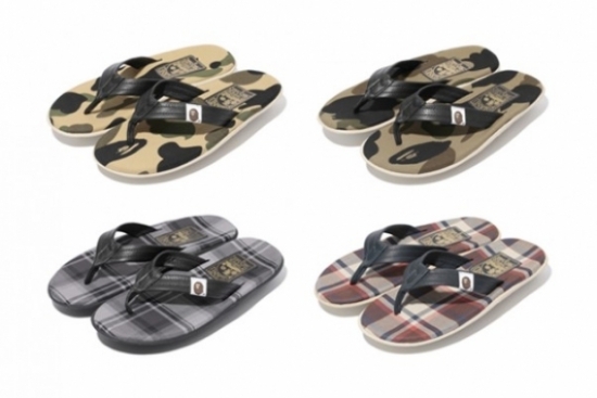 A Bathing Ape x Island Slipper 联名新款夹脚拖鞋