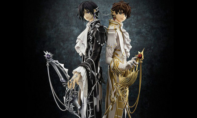 Megahouse G.E.M.《Code Geass 反叛的鲁路修》 鲁路修＆朱雀 1/8涂装完成品