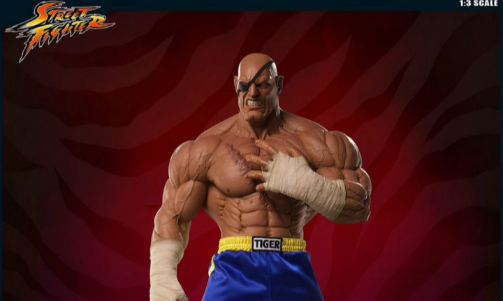 Pop Culture Shock《街头霸王》沙加特 Sagat 1/3 比例全身雕像作品