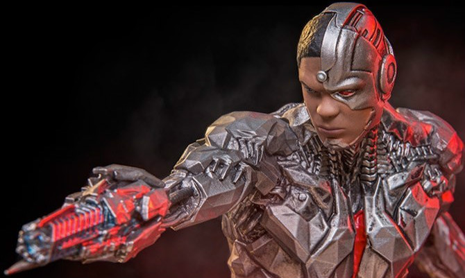 Iron Studios《正义联盟》钢骨 Justice League Cyborg 1/10 全身雕像作品