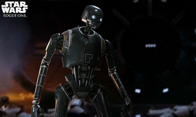 Sideshow Collectibles《星球大战外传：侠盗一号》K-2SO 1：1 比例全身雕像作品