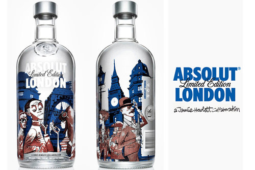 街头霸王画家绘制Absolut（伏特加）新装