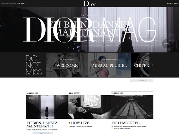 Dior（迪奥）发布线上杂志 Dior Mag