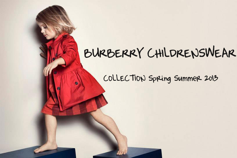 Burberry 2013春夏童装 打造时尚孩子王