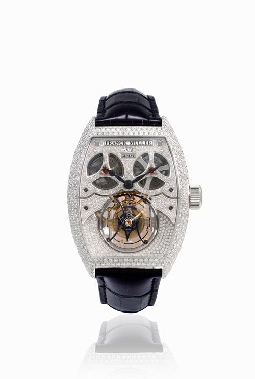 FRANCK MULLER Giga Tourbillon 全镶钻腕表