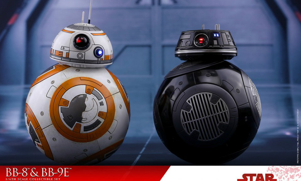 Hot Toys  《星球大战：最后的绝地武士》1/6 比例 BB-8 & BB-9E