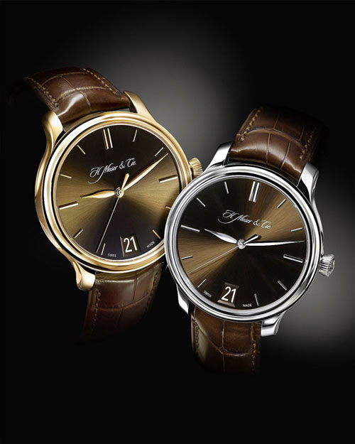 古典大三针 H. Moser & Cie 新款大日历腕表