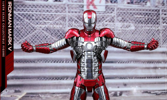 Hot Toys《 钢铁侠2》钢铁侠马克5 合金版 Mark V Diecast 1/6 比例人偶作品