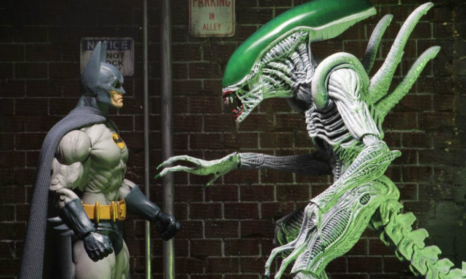 NECA【蝙蝠侠大战异形小丑】Batman and “Joker” Alien 2-Pack 7 吋人偶作品