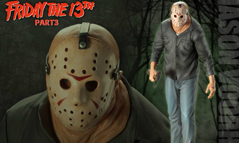 寿屋 ARTFX【面具杀人魔杰森】13 号星期五 Part 3 Jason Voorhees 1/6 雕像作品