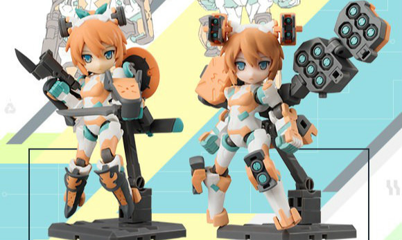 Megahouse Desktop Army B-101[TR]s「SYLPHY」武装少女（测试机色）SET2