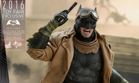 Hot Toys《 蝙蝠侠大战超人：正义黎明》噩梦蝙蝠侠 Knightmare Batman 1/6 人偶作品