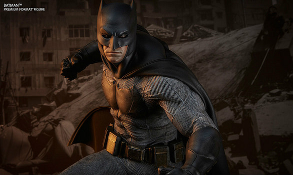 Sideshow Collectibles《蝙蝠侠大战超人：正义黎明》蝙蝠侠 Batman 1/4 全身雕像