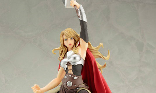 寿屋 MARVEL 美少女系列【雷神索尔小姐】Female Thor 1/7 全身雕像