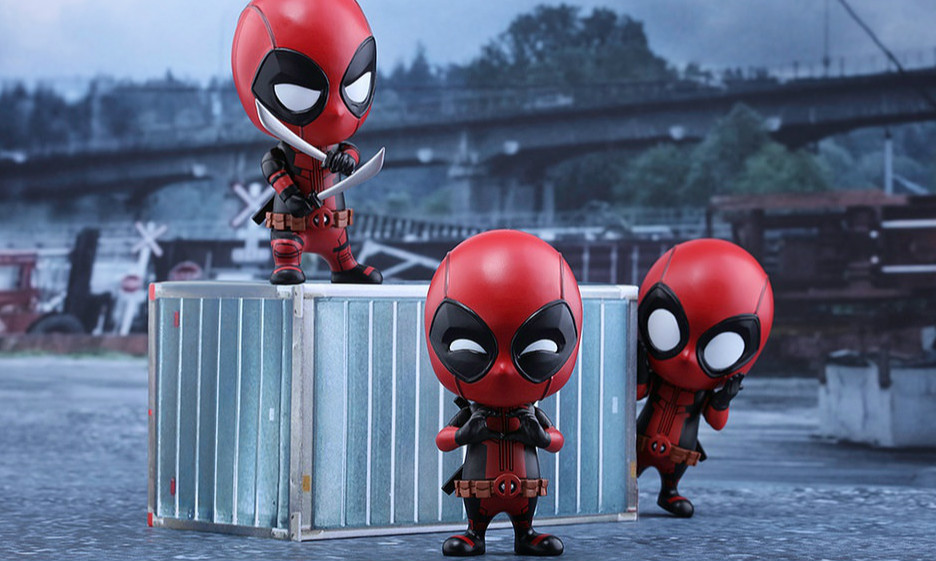 Hot Toys《恶棍英雄：死侍》死侍豪华组合包 Deadpool Cosbaby