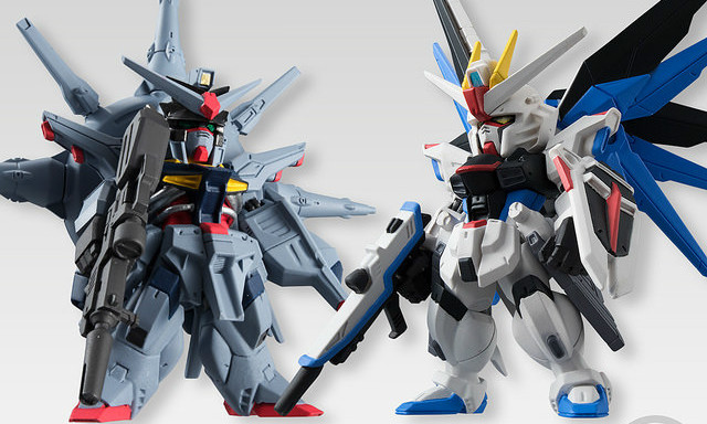 万代 FW GUNDAM CONVERGE SP07 自由高达＆神意高达 两机体组合套装