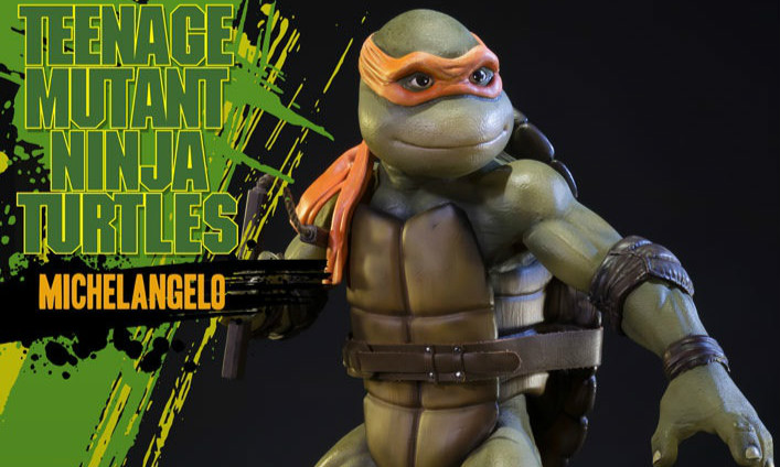 Prime 1 Studio 1990《忍者神龟》米开朗基罗 TMNT Michelangelo 1/4 全身雕像