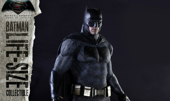 Hot Toys《蝙蝠侠大战超人：正义曙光》1：1 蝙蝠侠 Batman 真人比例作品