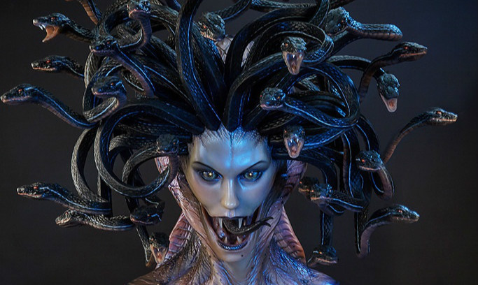 Elite Creature Collectibles – 蛇发魔女梅杜莎Medusa 1:1 胸像