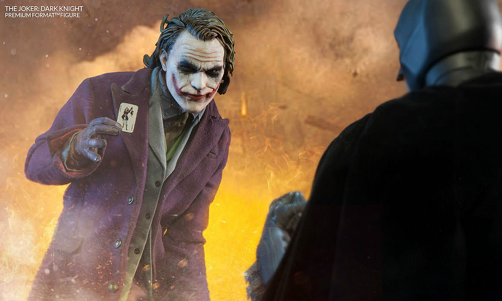 【新图】Sideshow Collectibles《蝙蝠侠黑暗骑士》小丑 The Joker 1/4 全身雕像