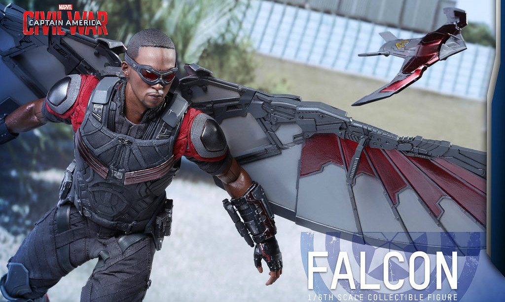 Hot Toys《美国队长3：英雄内战》猎鹰 Falcon 1/6 人偶作品