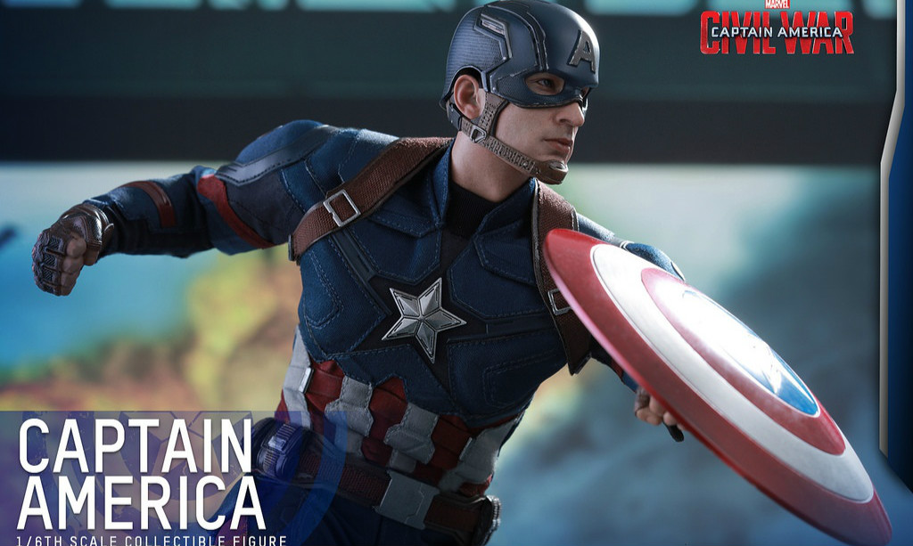 Hot Toys《美国队长3：内战》美国队长 Captain America 1/6 人偶作品