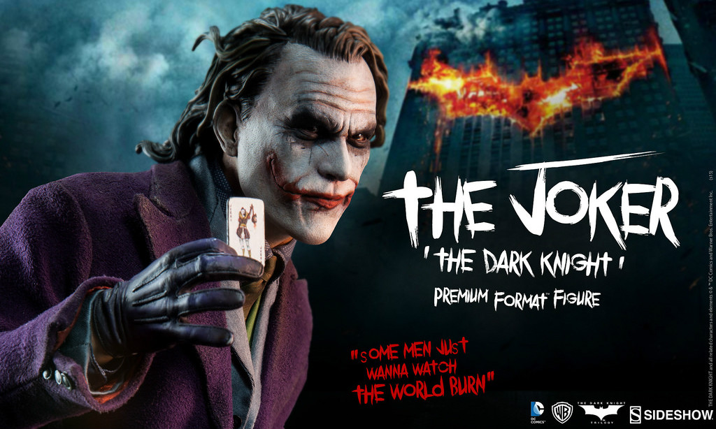 Sideshow Collectibles【蝙蝠侠黑暗骑士：小丑】The Joker 1/4 全身雕像