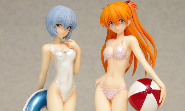 EVASTORE限定 「BEACH QUEENS」EVA 绫波丽 & 明日香 Comic Ver. Set Pearl Color