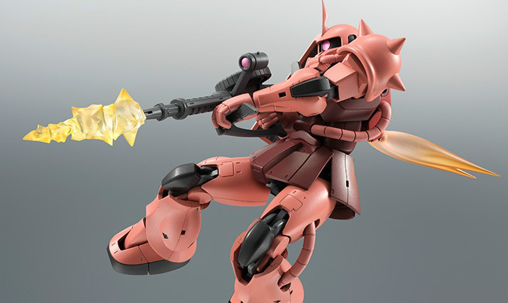 【新图】万代 ROBOT魂 夏亚专用红渣古(ZakuII Char custom) ver. A.N.I.M.E.