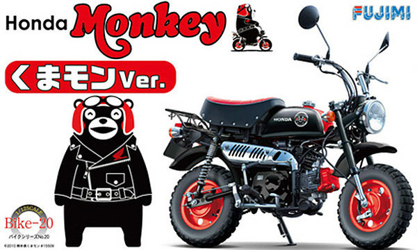 FUJIMI 模型 – 熊本熊 × HONDA MONKEY 摩托车 1/12 模型