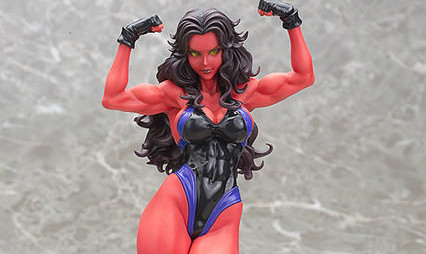 寿屋 MARVEL 美少女系列【红女浩克 SDCC 限定】Red She-Hulk 1/7 全身雕像