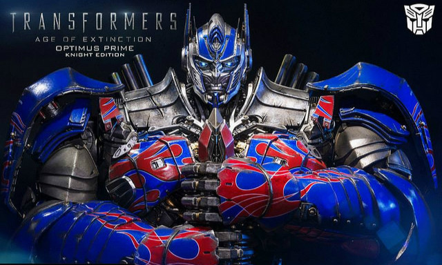 Prime 1 Studio 变形金刚4：绝迹重生【擎天柱骑士版】Optimus Prime 28 吋全身雕像