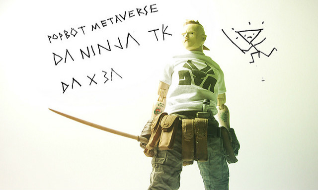 threeA【回答乐团：忍者明日帝】Die Antwoord Ninja TK 1/6 人偶