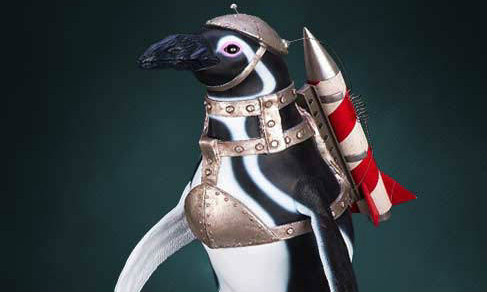 Hollywood Collectibles Group【飞弹企鹅】Penguin Commando 1：1 全身雕像