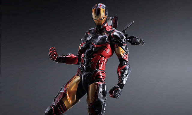 Play Arts 改 MARVEL COMICS 变体版钢铁侠