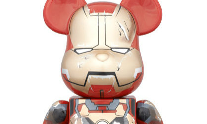 BE@RBRICK【钢铁侠马克42 战损版】MARK XLII 2015 (冬) Wonder Festival 400% 100%