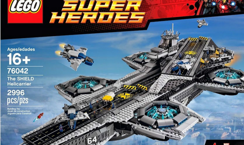 LEGO® 76042 MARVEL SUPER HEROES 系列 神盾局空中航空母舰总部