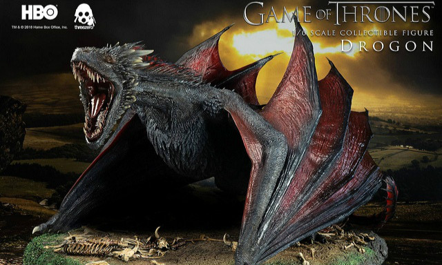 threezero《冰与火之歌：权力游戏》卓耿 Drogon 1/6 比例人偶作品