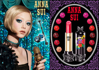 ANNA SUI - 欢庆春季的来临，在你的眼皮与双唇上任意地挥洒色彩吧！用全新的妆容迎接全新的一年！