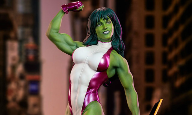 Sideshow Collectibles Marvel【女浩克】She-Hulk 1/5 比例全身雕像作品