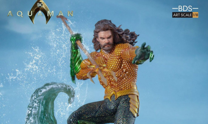 Iron Studios《海王》海王 Aquaman 1/10 决斗场景雕像作品