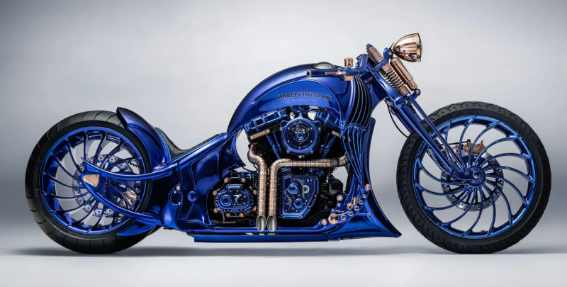 镶钻又戴表卖你5300万台币　Harley-Davidson Blue Edition世界最贵摩托车