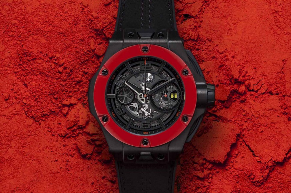 不只是放上FERRARI Logo如此简单 HUBLOT Big Bang联名计时表