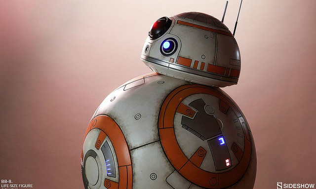 Sideshow Collectibles《星球大战：原力觉醒》BB-8 1：1 全身雕像作品