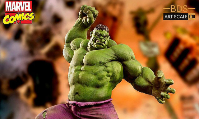 Iron Studios Battle Diorama 系列【浩克】Hulk 1/10 场景雕像