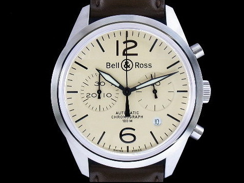 Bell & Ross 柏莱士 BR126 -94 计时 机械飞行表 盒单 全新