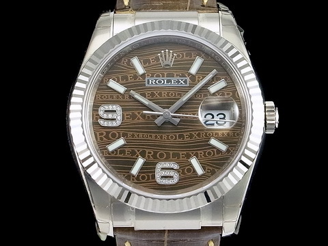 ROLEX 劳力士 116139 咖啡金色钻石面 6 9钻石时标 18K白金