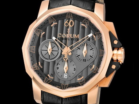 CORUM 昆仑 Admiral s Cup 海军上将 753.771.55/0081 AK16 玫瑰金 灰面款 44mm 订价106万 全新品